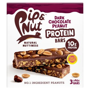 Pip & Nut Dark Chocolate Peanut Protein Bar 3x46g