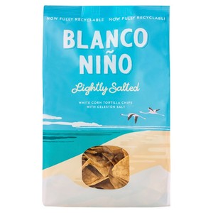 Blanco Nino White Corn Tortilla Chips with Celestun Salt 170g
