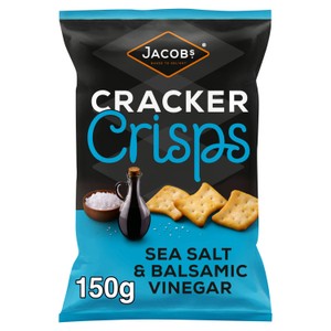 Jacob's Cracker Crisps Salt & Balsamic Sharing Bag 150g