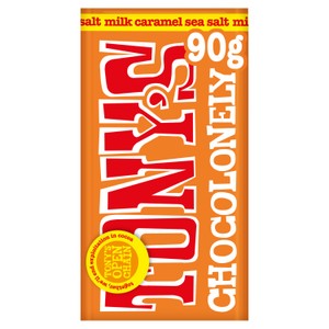 Tony's Chocolonely Caramel Sea Salt Small Snack Bar 90g