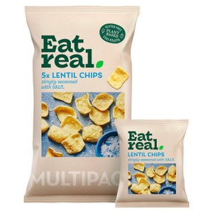 Eat Real Salted Lentil Multipack Chips 5x18g