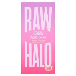 Raw Halo Mylk & Hazelnut Truffle Centres Organic Vegan Chocolate Bar 90g