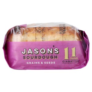 Jason's Sourdough Grains & Seeds Ciabattin Bread 580g