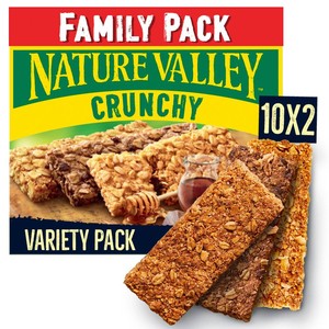 Nature Valley Crunchy Variety Pack Cereal Bars Family Size 10x42g