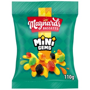 Maynards Bassetts Mini Gems Sweets Bag 110g