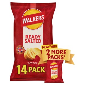 Walkers Ready Salted Multipack Crisps 14x25g