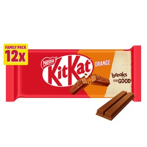 KitKat 2 Finger Orange Chocolate Biscuit Bar Multipack 12x20.7g