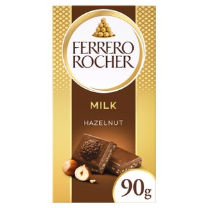 Ferrero Rocher Milk Chocolate with Hazelnut Bar 90g