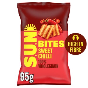 Sun Bites Sweet Chilli Wholegrain Snacks Sharing Bag 95g