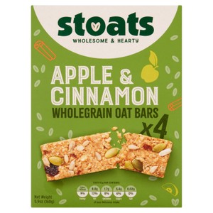 Stoats Apple & Cinnamon Porridge Oat Bars 4x42g
