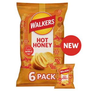 Walkers Hot Honey Multipack Crisps 6x25g