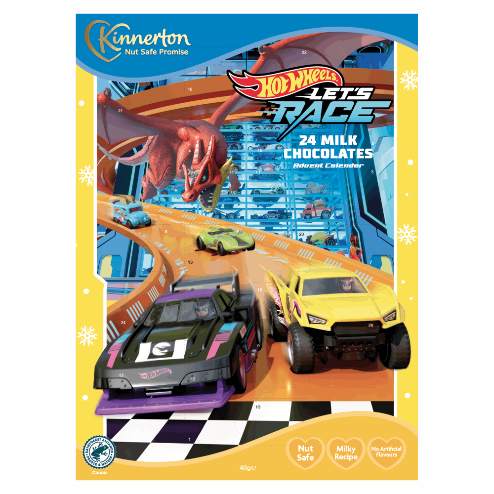 Kinnerton Hot Wheels Advent Calendar 40g