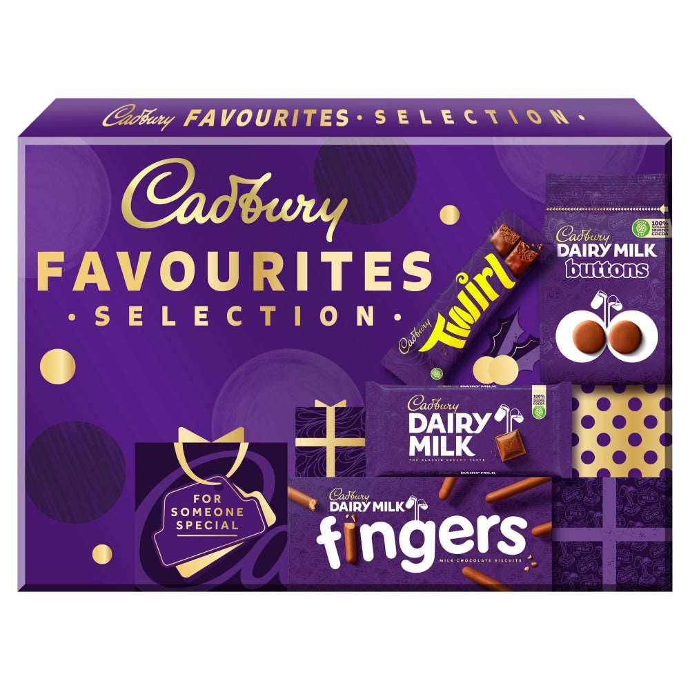 Cadbury Favourites Chocolate Christmas Selection Box 370g