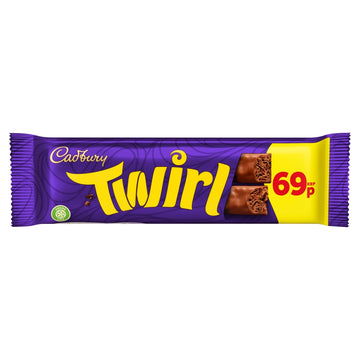 Cadbury Twirl Chocolate Bar PMP 43g