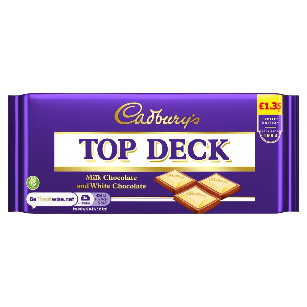 Cadbury Dairy Milk Top Deck 95g PMP