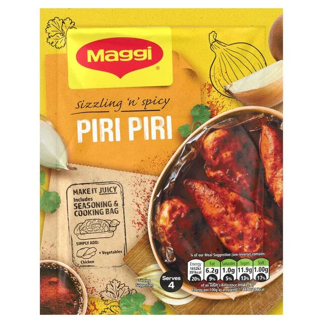 Maggi So Juicy Smoky Piri Piri Seasoning 27g