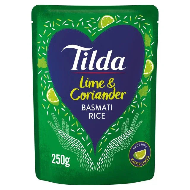 Tilda Microwave Lime & Coriander Infused Basmati Rice 250g
