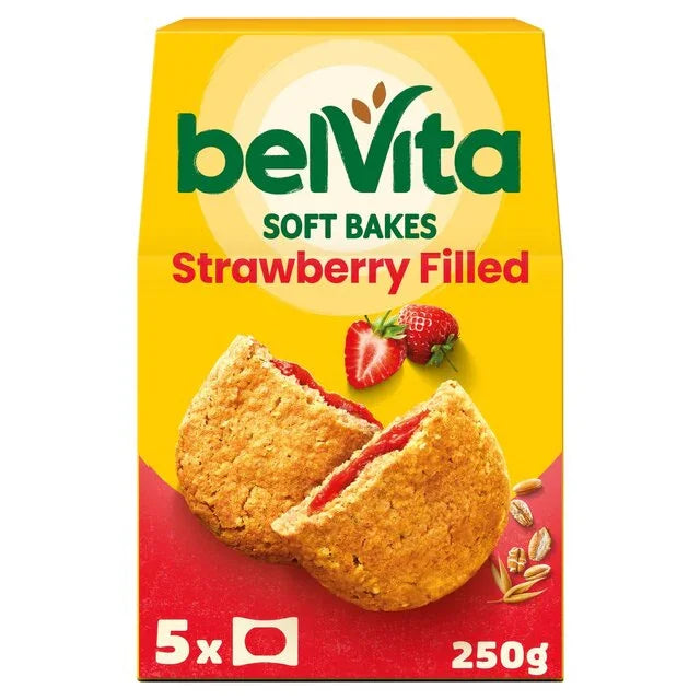 Belvita Strawberry Soft Bakes 5 Per Pack