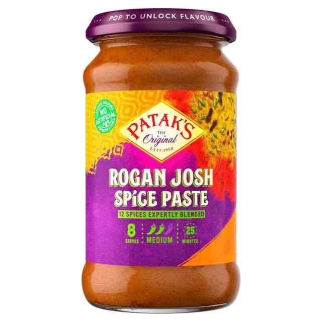 Patak's Authentic Rogan Josh Spice Paste for Perfect Curries - 283g