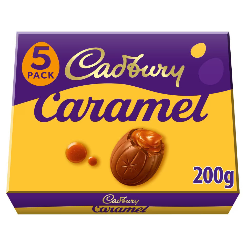 Cadbury Caramel Chocolate Easter Eggs 5 Pack 120g