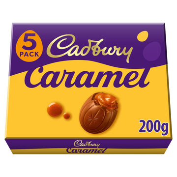 Cadbury Caramel Chocolate Easter Eggs 5 Pack 120g