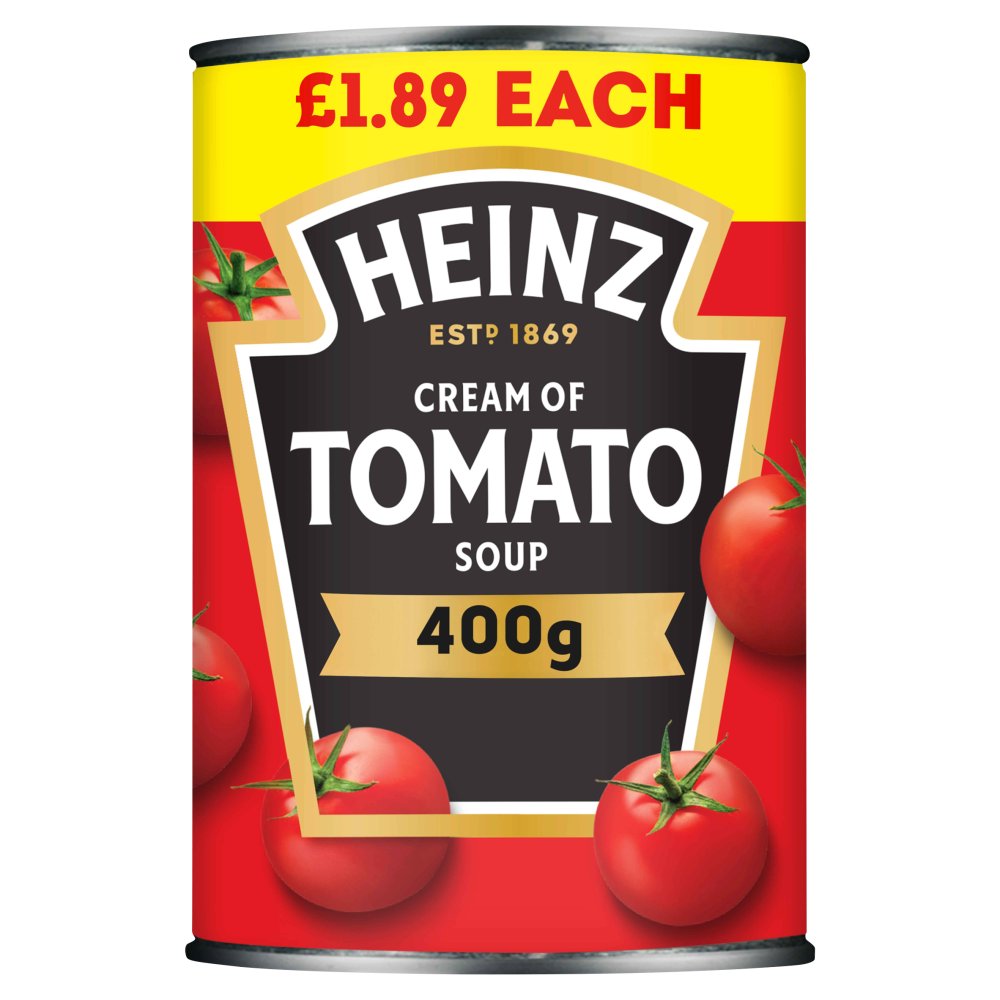 Heinz Cream of Tomato Soup 400g Can PMP