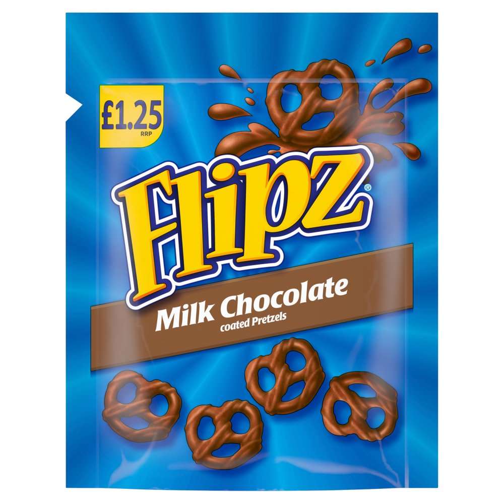 Flipz Milk Chocolate Covered Pretzels 80g PMP