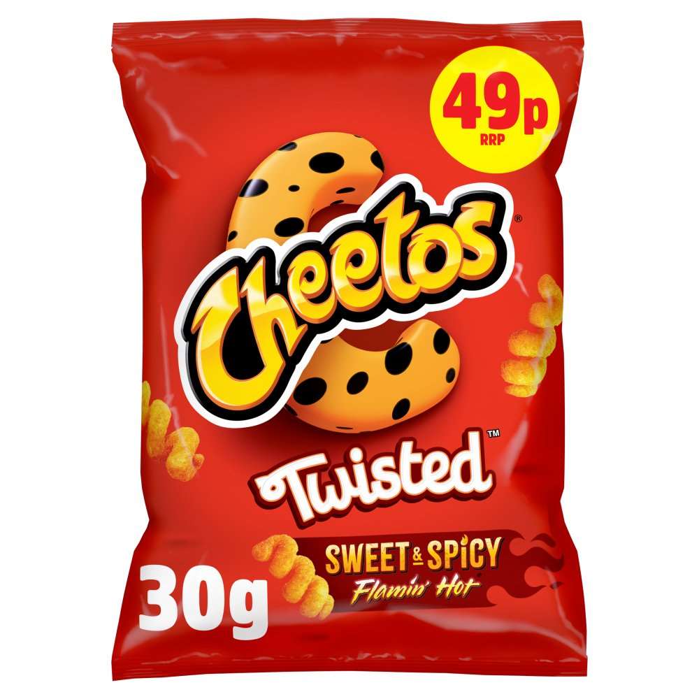 Cheetos Twisted Sweet & Spicy Snacks Crisps PMP 30g x 1 Bag