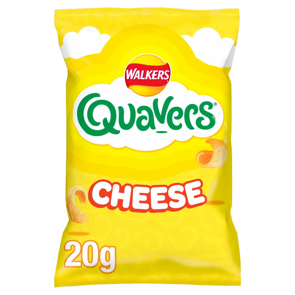 Walkers Quavers Cheese Snacks Crisps 20g x 1 Bag