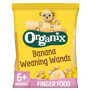 Organix Banana Weaning Wands Baby Snack 6+ Months