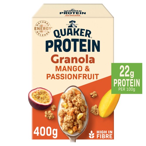 Quaker Mango & Passionfruit Protein Granola 400g