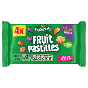 Rowntree's Fruit Pastilles Sweets Tube Multipack 4x41g