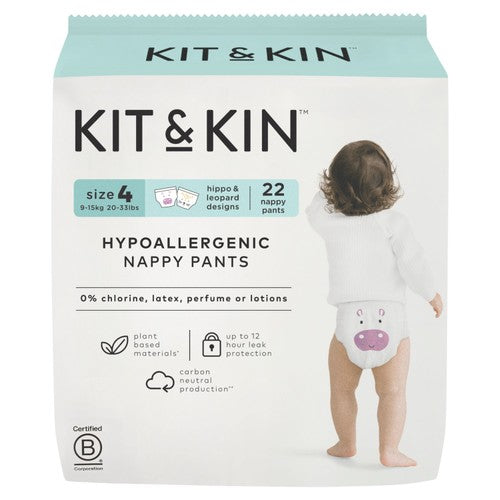 Kit & Kin Hypoallergenic Nappy Pants Size 4