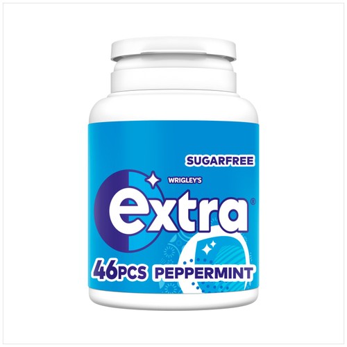 Extra Peppermint Sugarfree Chewing Gum Bottle x46