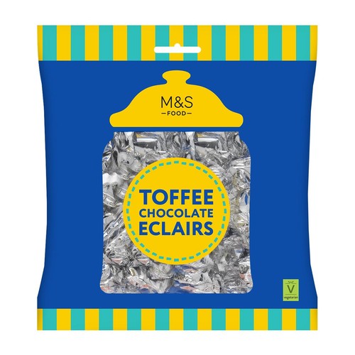 M&S Toffee Chocolate Eclairs 200g