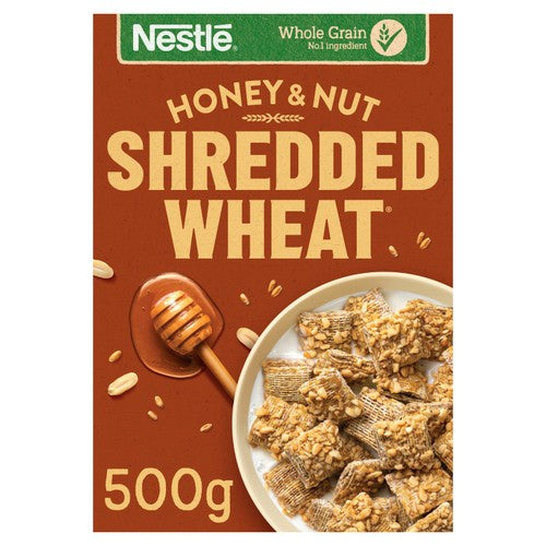 Nestle Shredded Wheat Bitesize Honey & Nut Cereal 500g