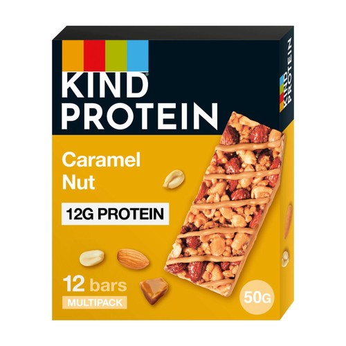 Kind Protein Caramel Nut Bars Multipack 12x50g