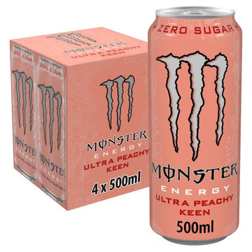 Monster Ultra Peachy Keen 4 x 500ml