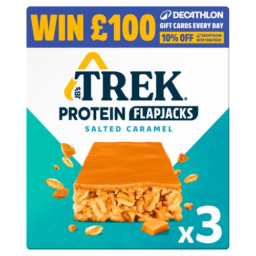 TREK Salted Caramel Protein Flapjacks Multipack 3 x 50g