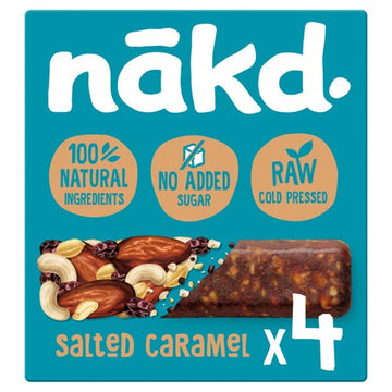 Nakd Salted Caramel Fruit & Nut Bars Multipack 4x35g