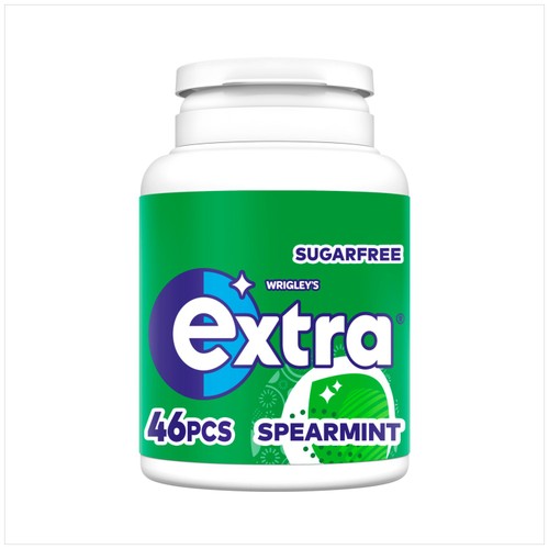 Extra Spearmint Sugarfree Chewing Gum Bottle x46