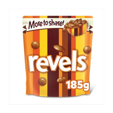 Revels Milk Chocolate with Raisins, Coffee & Orange Sharing Pouch 185g