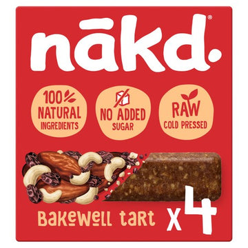 Nakd Bakewell Tart Fruit & Nut Bars Multipack 4x35g