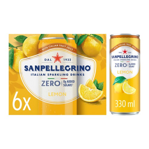 San Pellegrino Zero Lemon 4 x 330ml
