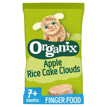 Organix Apple Rice Cake Clouds Baby Snack 40g