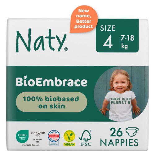 Naty BioEmbrace Nappies Size 4
