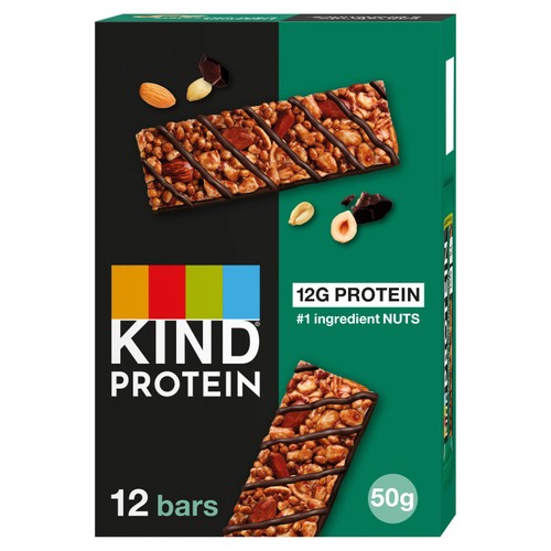 Kind Protein Hazelnut Dark Chocolate Bars Multipack 12x50g