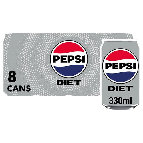 Diet Pepsi 8 x 330ml Cans