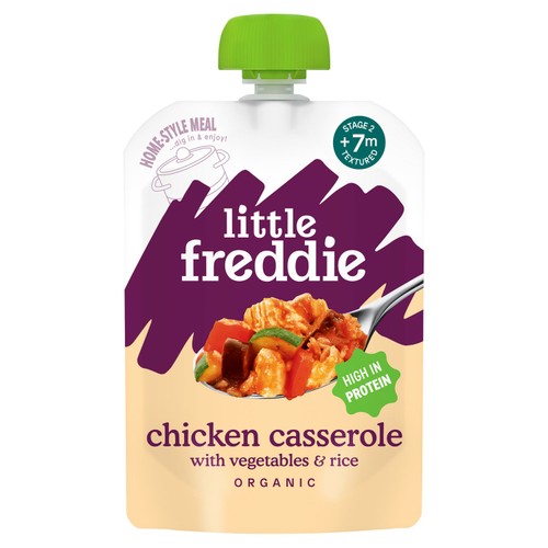 Little Freddie Chicken Casserole Baby Food Pouch 7+ Months 130g