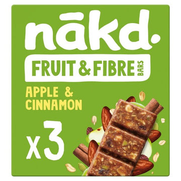 Nakd Fruit & Fibre Apple & Cinnamon Bars Multipack 3x44g